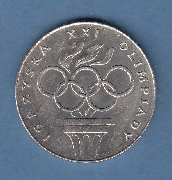 Polen Polska 1976 Silbermünze 200 Zloty Olympische Spiele Montreal