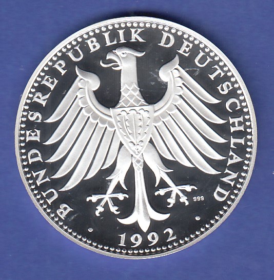 Bundeskanzler Konrad Adenauer, 25. Todestag, edle Silbermedaille PP, 20g Ag999 · Tilman Dohren