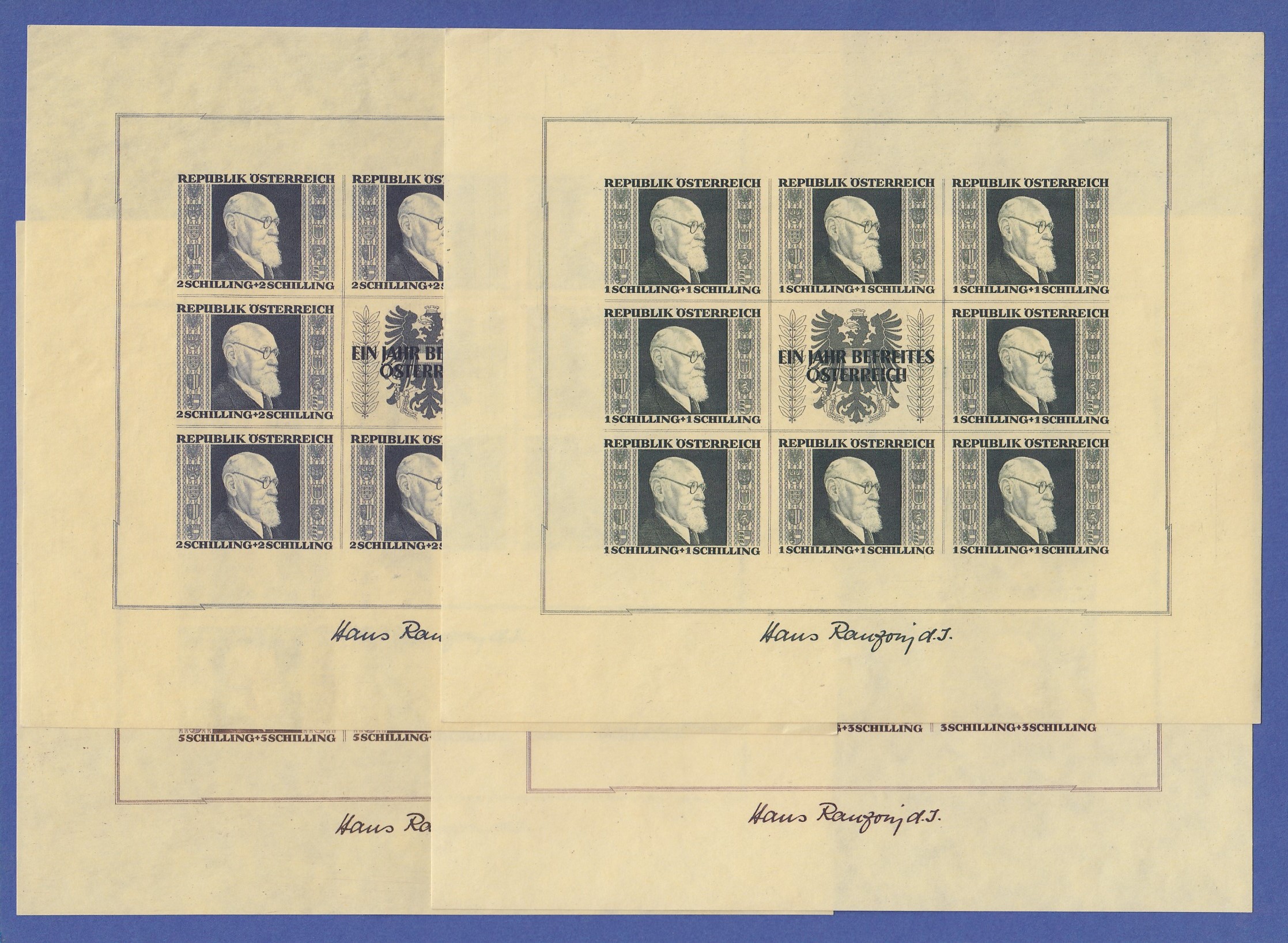Briefmarken Österreich 1947 'Kriegsgefangene' Komplett Satz 829-834 Postfrisch ** MNH - Prophila Collection