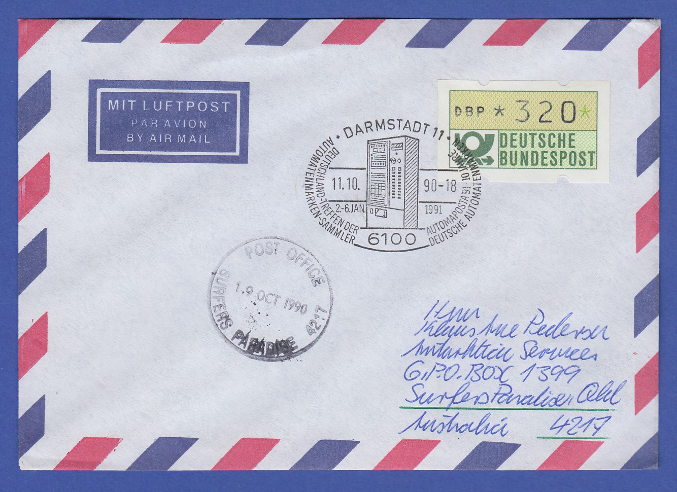 Was Kostet Ein Normaler Brief Nach Australien www.dohren-briefmarken.com