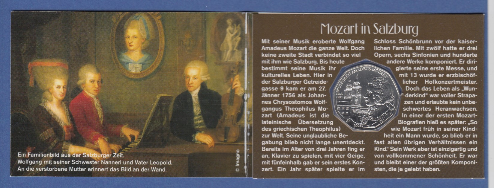 MONNAIE AUTRICHE 5 Euros Argent 2006 Mozart + Certificat (85-49) EUR 19,90 - FR