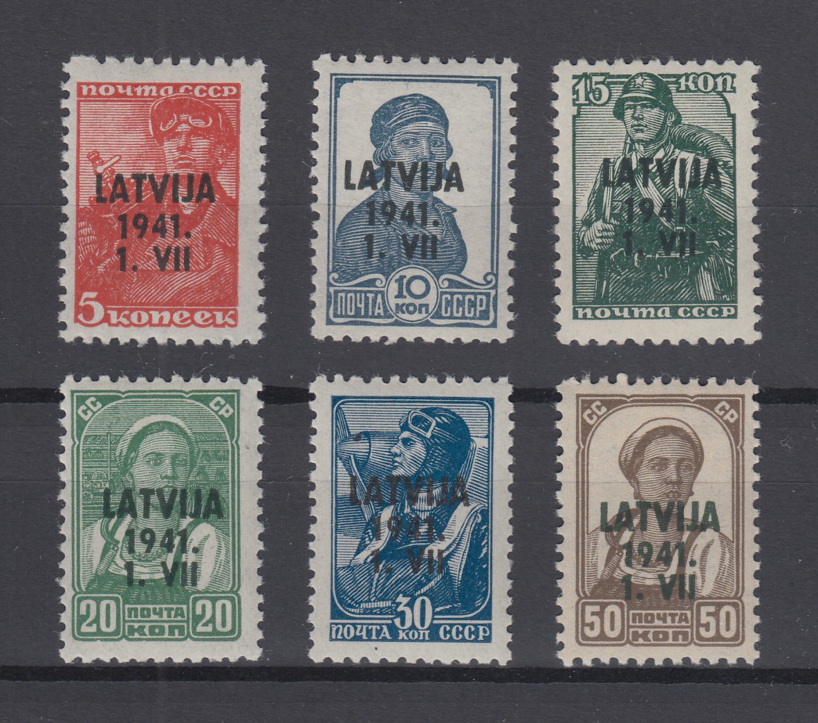 Lettland (Dt.Bes.2.WK.) P1 Amtliche Postkarte Ungebraucht 1941 Bäuerin