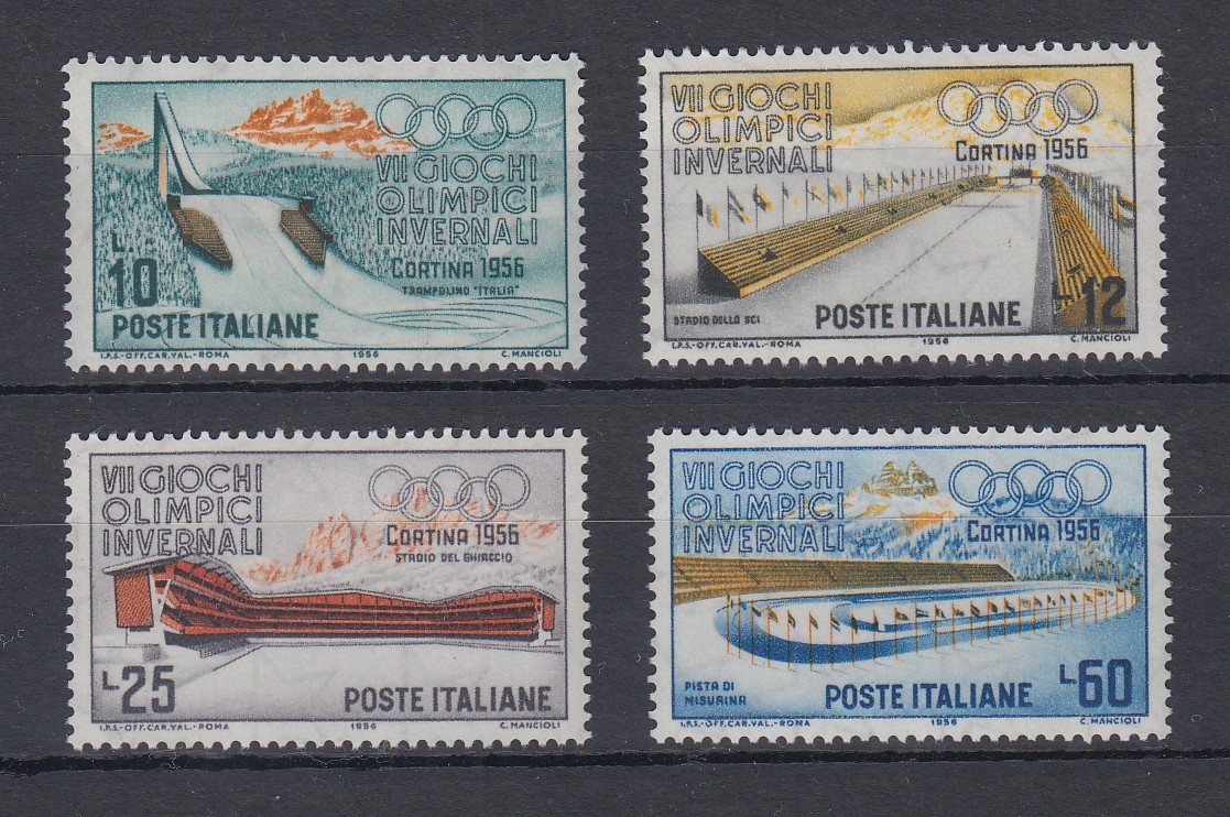 Italien 1956 Olympische Winterspiele Cortina d'Ampezzo Mi.Nr. 95861