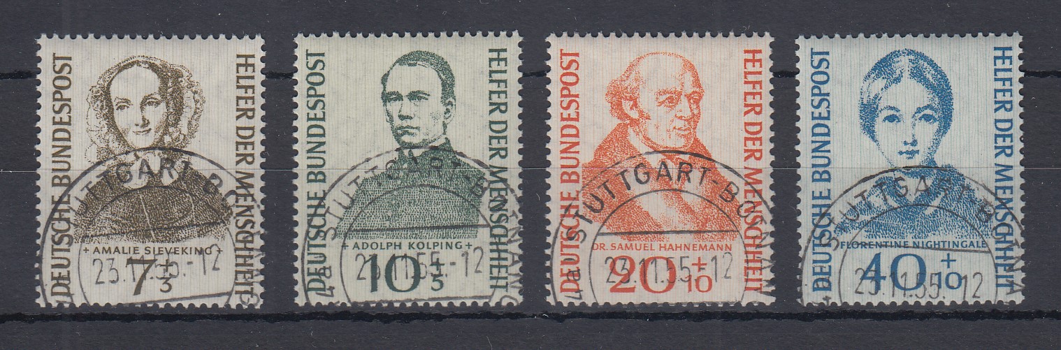 Bund 1955 Helfer der Menschheit Mi.Nr. 22225 einheitl. O STUTTGART