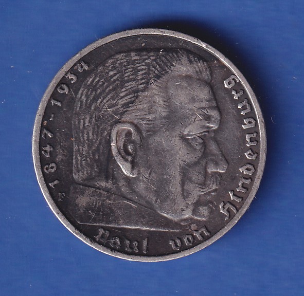 5 Deutsche Reichsmark 1936 Paul Von Hindenburg Wert Deutsches Reich Silbermünze 5 Reichsmark Paul von Hindenburg 1936 F