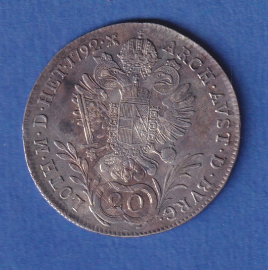 Österreich Habsburg Silbermünze 20 Kreuzer Franz II. 1792 A · Tilman ...