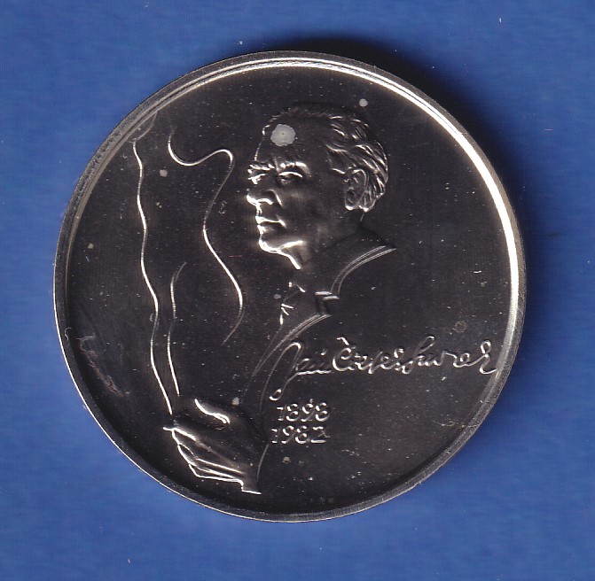 Slowakei 1998 Silbermünze 200 Kronen 100. Geburtstag von Jan Smrek stg